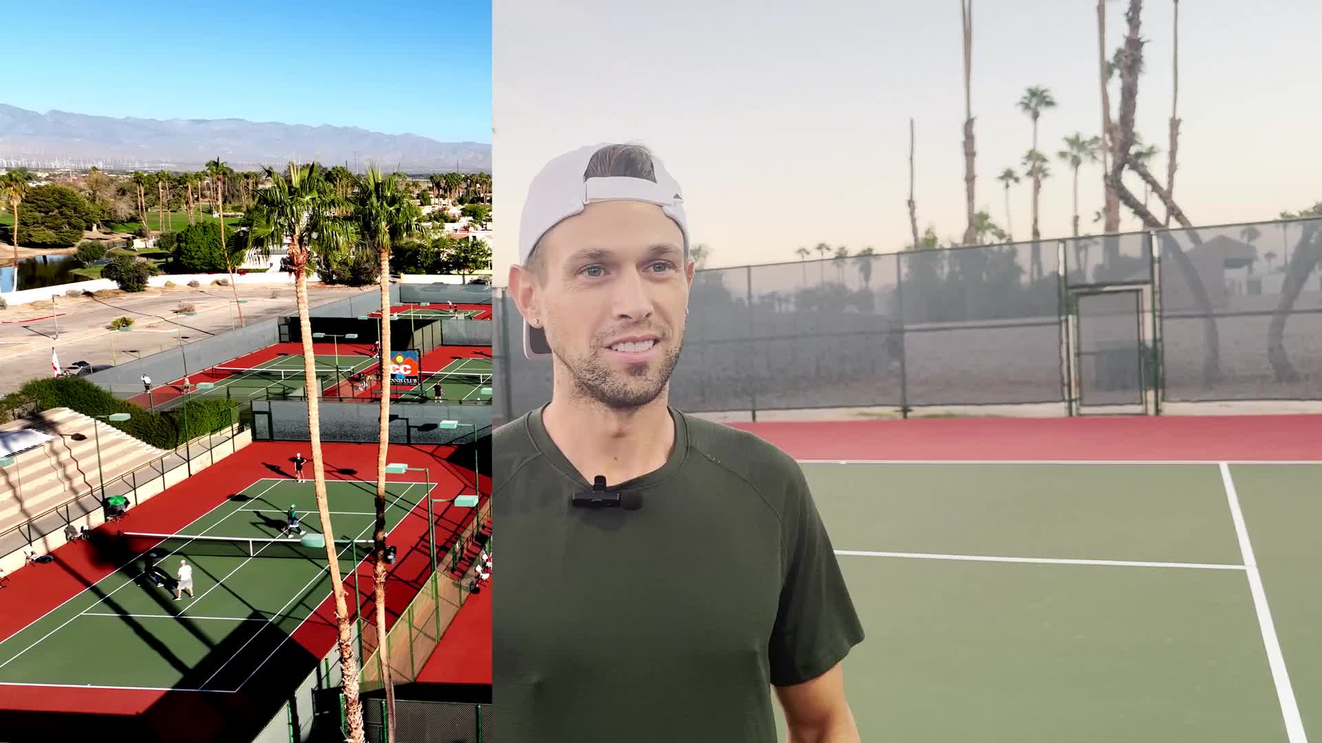 Welcome! — member testimonial on court, video thumbnail