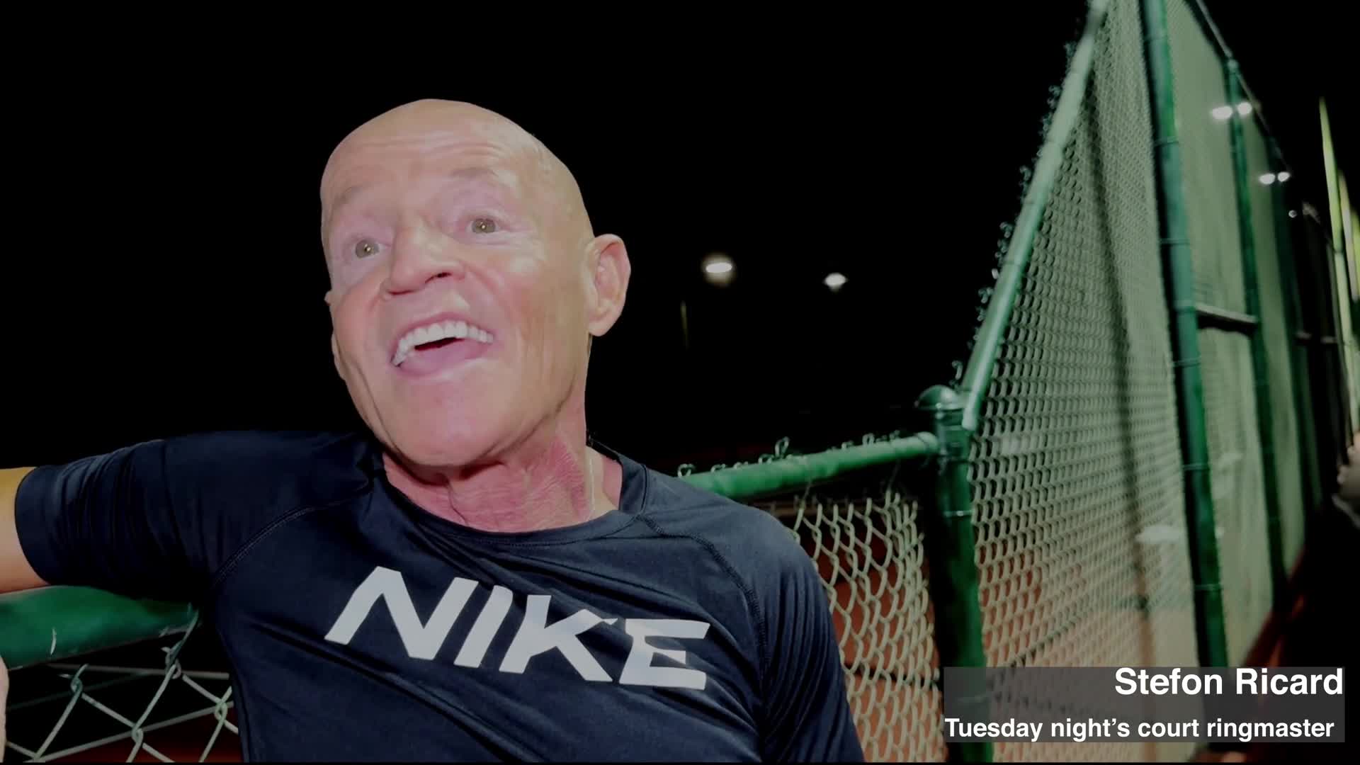 Night Play — tennis under the lights, video thumbnail